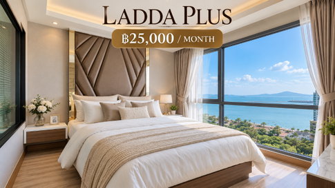 ให้เช่าคอนโด ลัดดาพลัส ( Ladda Plus ) ชั้น10 วิวทะเล ศรีราชา