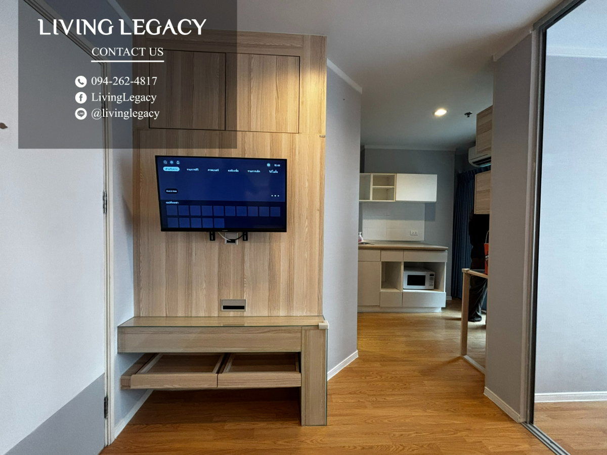 รูป SMQV98 เช่าด่วน! คอนโด Lumpini Place Srinakarin - Huamark Station 12,000 บาท/เดือน | 26.25 ตร.ม. ชั้น 4 ตึก A | พร้อมเฟอร์ฯ ครบ LINE: @livinglegacy - รูปที่ 5/20