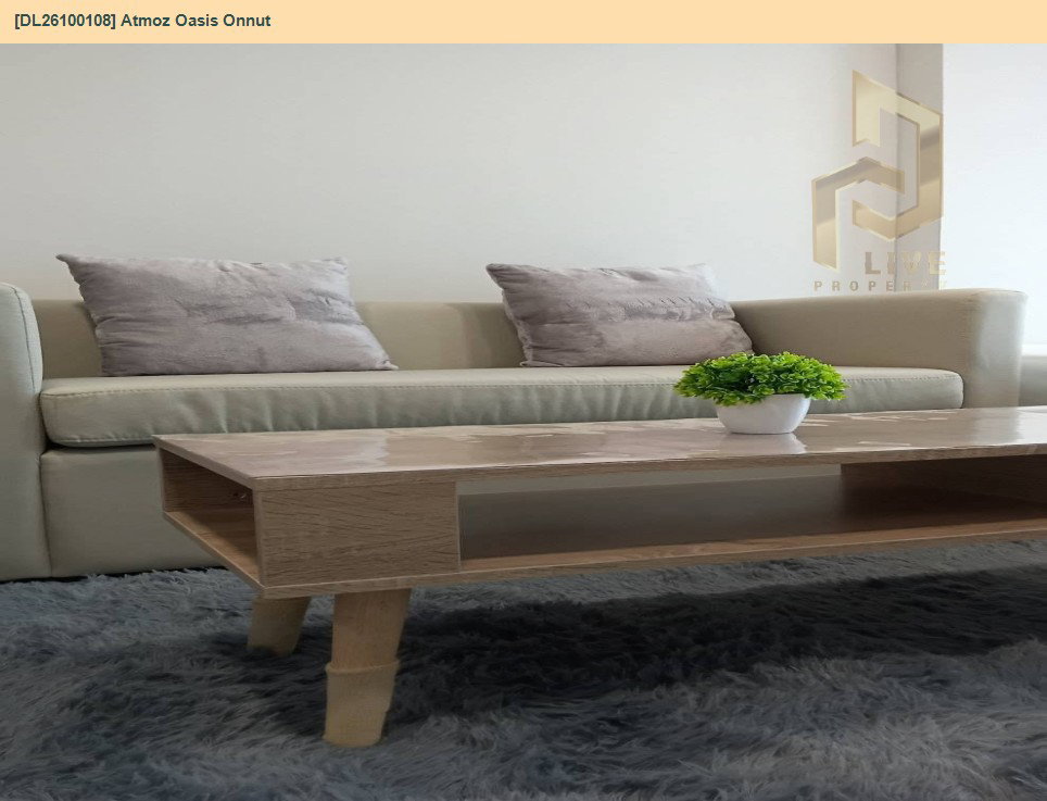 รูป DL26100108 ให้เช่าคอนโด แอทโมซ โอเอซิส อ่อนนุช (Atmoz Oasis Onnut) ใกล้ - พร้อมเข้าอยู่ โทรด่วน 0653619502 LineID @952jdxxk - รูปที่ 4/8