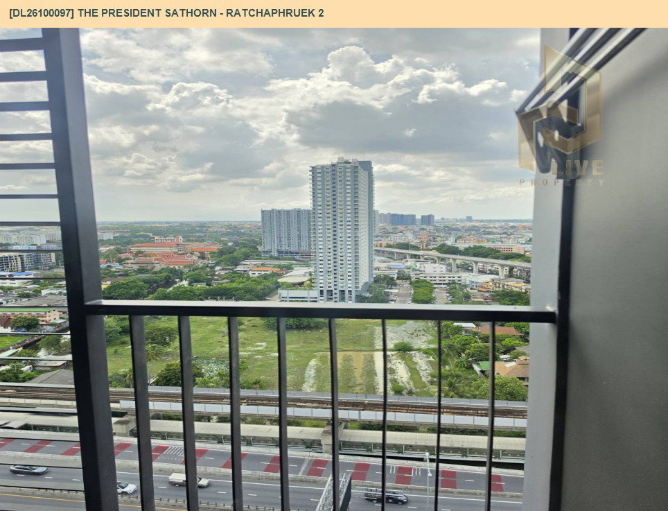 รูป DL26100097 ให้เช่าคอนโด เดอะ เพรสซิเดนท์ สาทร - ราชพฤกษ์ 2 (The President Sathorn - Ratchaphruek 2) ใกล้ BTS บางหว้า พร้อมเข้าอยู่ โทรด่วน 0638692663 LineID @952jdxxk - รูปที่ 8/9