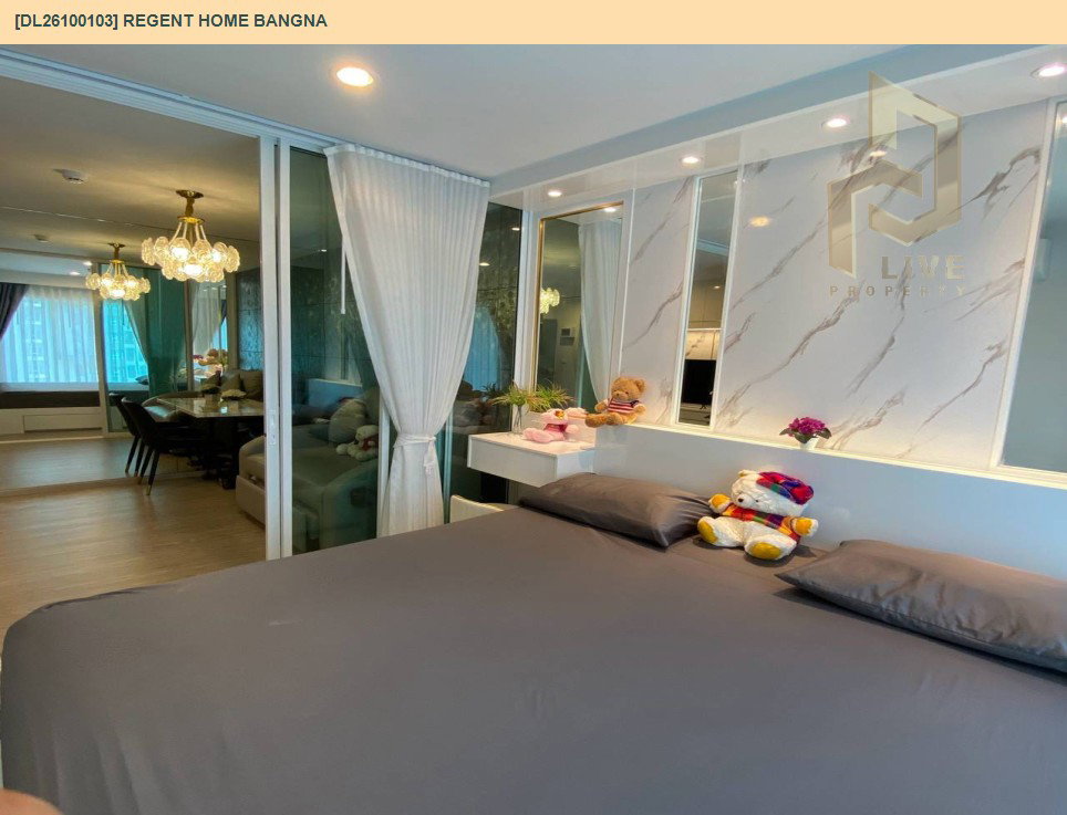รูป DL26100103 ให้เช่าคอนโด รีเจ้นท์ โฮม บางนา (Regent home bangna) ใกล้ BTS บางนา พร้อมเข้าอยู่ โทรด่วน 0614453194 LineID @952jdxxk - รูปที่ 3/11