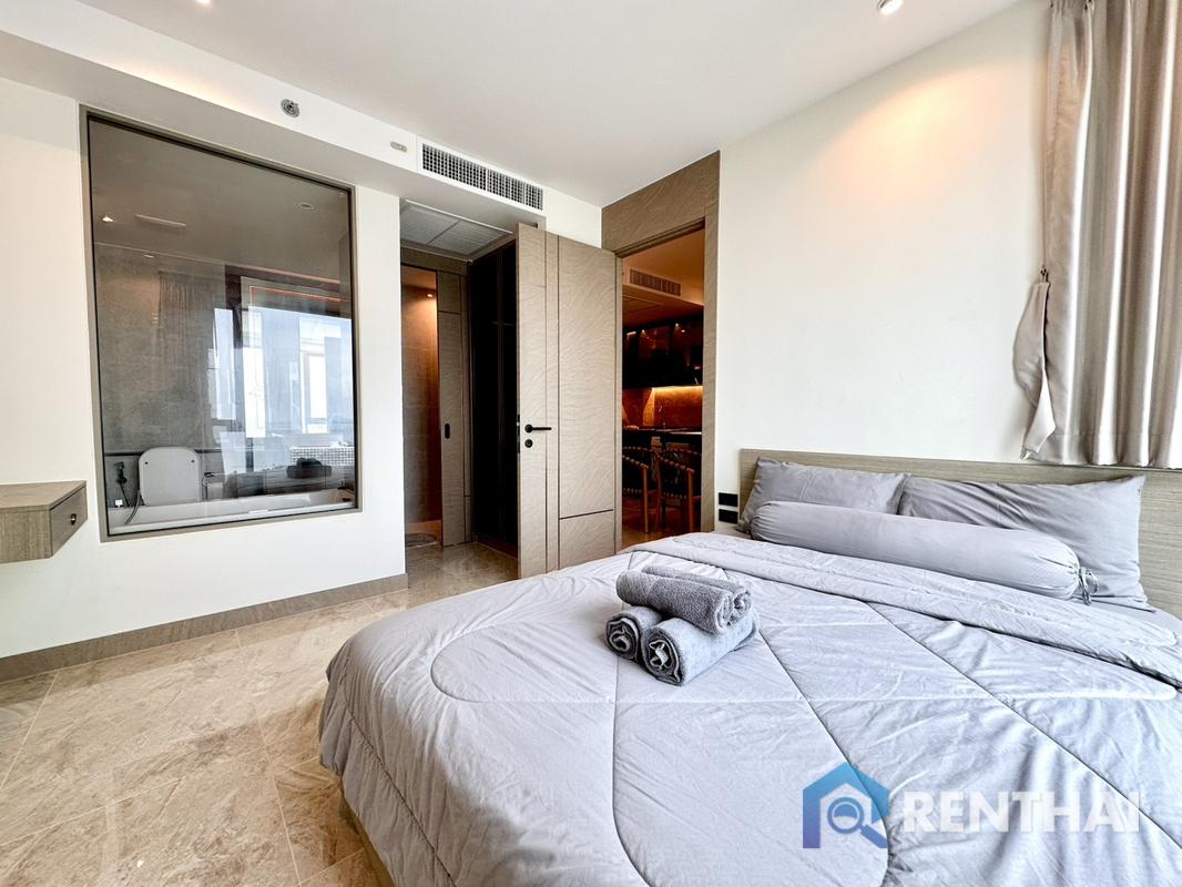 รูป คอนโดหรู 1 ห้องนอนให้เช่าที่ The Riviera Ocean Drive, จอมเทียน | ชั้น 27 วิวทะเล, เฟอร์นิเจอร์ครบครัน - รูปที่ 12/21