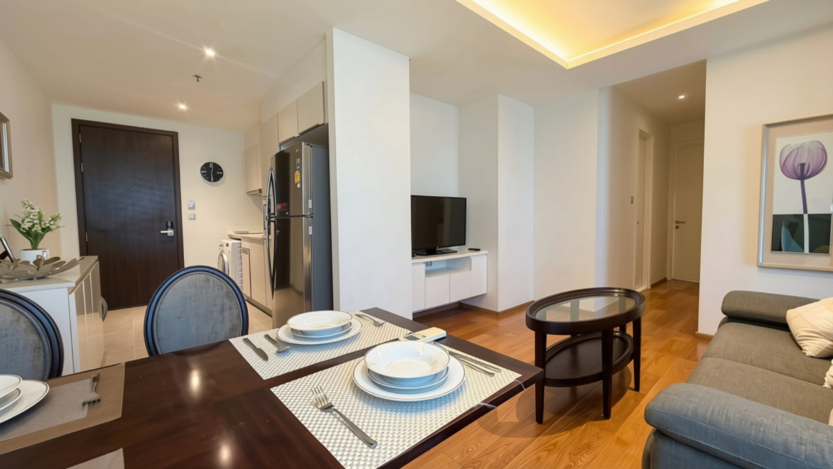 รูป Rent: 43,000 THB/month 🏢H Sukhumvit 43 ✨2Bedroom • 60 sqm • 28th Floor - รูปที่ 2/12