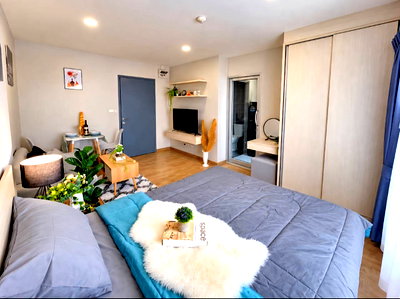 คอนโดให้เช่า : ปล่อยเช่า BE Condo Phaholyothin (บี คอนโด พหลโยธิน) ห้องแต่งใหม่สวยมาก ใกล้ ม.กรุงเทพ เพียง 8,500 บาท/เดือน