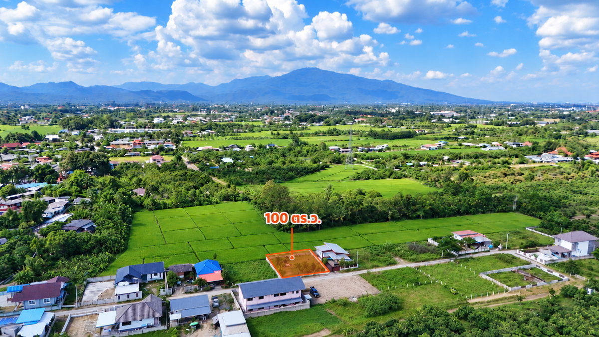 รูป 🏡 ขายที่ดินหนองแก๋ว หางดง เชียงใหม่ | 100 ตร.ว. เพียง 995,000 บาท!☎️ 080-128-5266 - รูปที่ 1/16