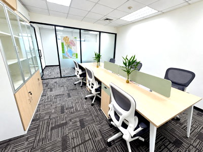 Office for rent Thiam Ruam Mit Road : For RENT OK Space @KPN Tower Rama 9 41sqm Fully Furnished Serviced Office Near MRT Phra Ram 9 Central Rama 9