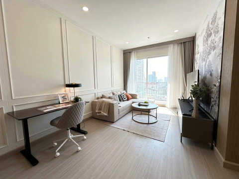 For rent : Supalai Premier Si Phraya-Samyan, 2 bedrooms 2 bathrooms, Size 73 sq.m, 16th floor, Fully furnished