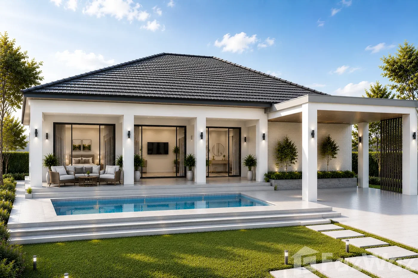 รูป ขาย บ้านเดี่ยว 5 ห้องนอน ใน โป่ง, ชลบุรี 6878800 - รูปที่ 9/14
