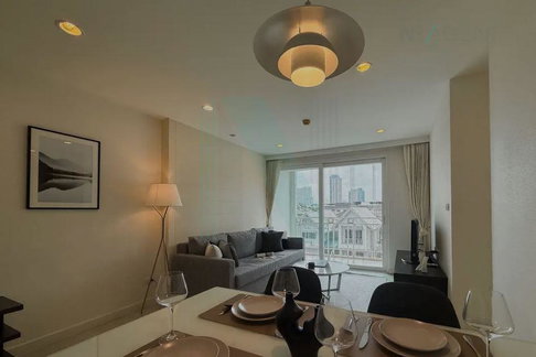 For Rent Condo THE BANGKOK SATHORN-TAKSIN Building 1, Floor 3,2 bed room, Room size 58 sqm