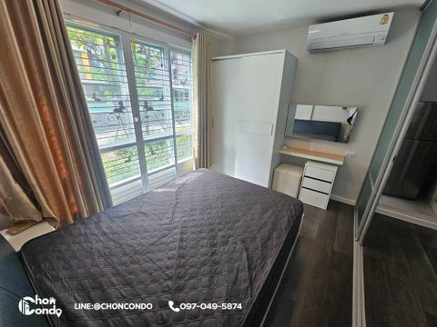 DCondo ดีคอนโด ชั้น1 ตึกD ------------วิวสระ------------Tel 097-049-5874 (Line: @choncondo มี@ด้วย)