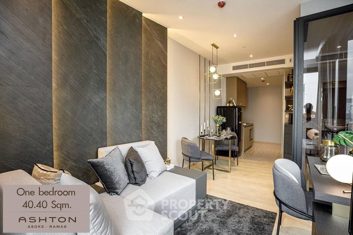 picture 19th-Floor 1-BR 200m From MRT Phra Ram 9 | ASHTON Asoke - Rama 9 (ID 3445735) - 3/5