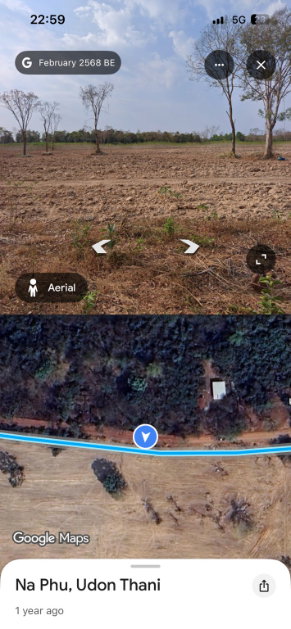 รูป **ให้เช่าที่ดิน 37 ไร่กว่า ติดถนนหมายเลข 2 (มิตรภาพ) ต.นาพู่ อ.เพ็ญ จ.อุดรธานี (เช่าบางส่วนได้)** - รูปที่ 7/13