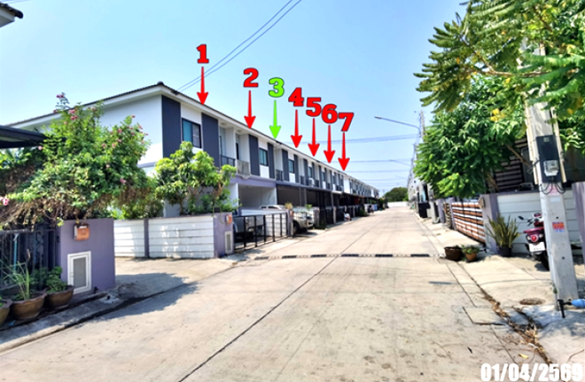 รูป ทาวน์เฮ้าส์ 20.7 ตร.วา ศิวาลัย บางสมัคร บางปะกง ฉะเชิงเทรา 2.3M - รูปที่ 2/13