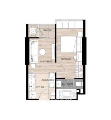 picture 1-BR Condo at Oka Haus Sukhumvit 36 near BTS Thong Lor (ID 3085734) - 12/12