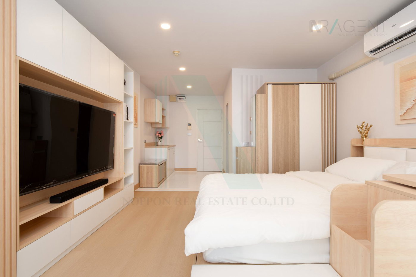 รูป ขายคอนโด แอร์ลิงค์ เรสซิเดนซ์ อาคาร 3 ชั้น 2 1 ห้องนอน ขนาด 29 ตรม ใกล้ โรงเรียนสารสาสน์วิเทศร่มเกล้า - รูปที่ 5/8