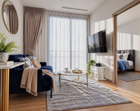 🌟  Oka haus  ( 261039 ) Size 41 SQ.M Type 2 Bedroom 1 Bathroom On the 18th Floor  Rental.34,000 THB