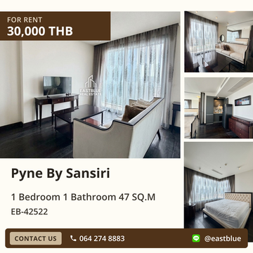 For Rent: Pyne By Sansiri Condo, High Floor with Stunning City View! 🏙️