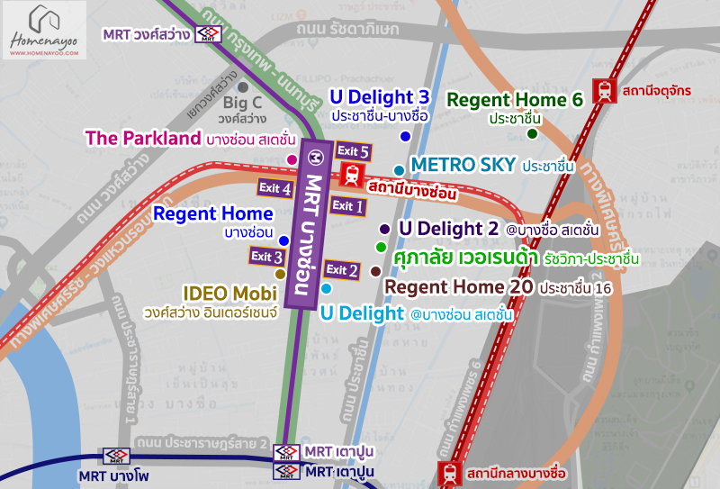 picture Prime Location Condo for Sale Next to Bang Son MRT & SRT Stations (Purple & Red Lines) - 19/19