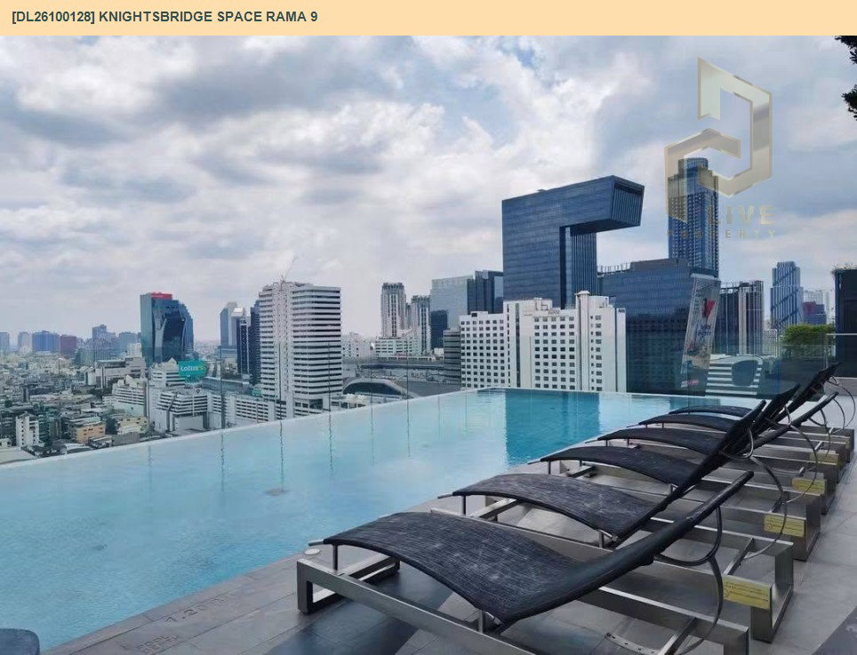 รูป DL26100128 ให้เช่าคอนโด ไนท์บริดจ์ สเปซ พระราม 9 (Knightsbridge Space Rama 9) ใกล้ MRT พระราม 9 พร้อมเข้าอยู่ โทรด่วน 0638692663 LineID @952jdxxk - รูปที่ 3/7