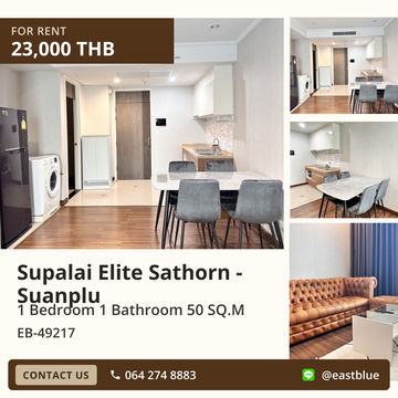 Rent Condo Supalai Elite Sathorn - Suanplu ✨ Prime Location near MRT Lumpini!