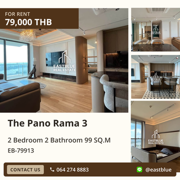 For Rent: The Pano Rama 3 Condo with Chao Phraya River View! 🏞️
