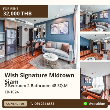 เช่าคอนโด Wish Signature Midtown Siam ✨ ใกล้ BTS ราชเทวี