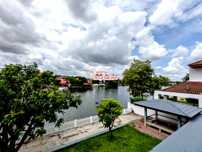 เช่าบ้านเดี่ยว สถานีรถไฟฟ้าศูนย์ราชการเฉลิมพระเกียรติ : ให้เช่า บ้านเดี่ยว 2 ชั้น 150 ตรว. สวย ๆ บรรยากาศร่มรื่น หลังบ้านติดทะเลสาป อยู่ ใกล้ BIG C แจ้งวัฒนะ