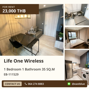 For Rent: Life One Wireless Condo near BTS Phloen Chit 🏙️