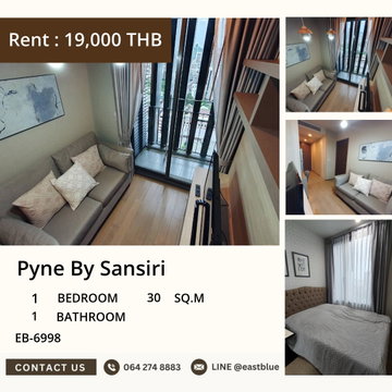 For Rent: Pyne By Sansiri 1-Bedroom Condo Near BTS Ratchathewi 🚇✨