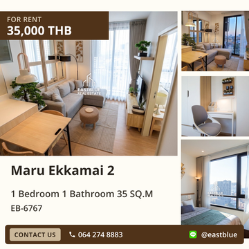 ให้เช่าคอนโด Maru Ekkamai ✨ ห้องสวย ชั้นสูง เลี้ยงสัตว์ได้!