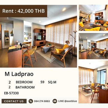🏢 Luxury 2-Bed 2-Bath Condo with Stunning Views | Ladprao, BTS Convenience 💫