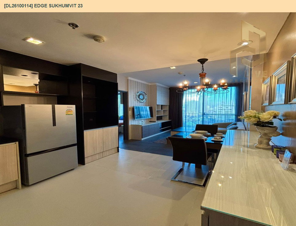 รูป DL26100114 ให้เช่าคอนโด เอดจ์ สุขุมวิท 23 (Edge Sukhumvit 23) ใกล้ BTS อโศก พร้อมเข้าอยู่ โทรด่วน 0653619502 LineID @952jdxxk - รูปที่ 7/9