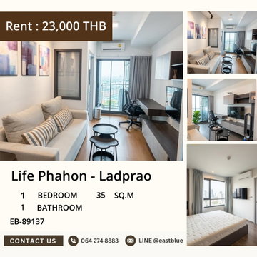 🏙️ Modern 1-Bed Condo at Life Phahon - Prime Ladprao Location!
Just 23K/Month - Steps from BTS, Fully Loaded Amenities 🔑