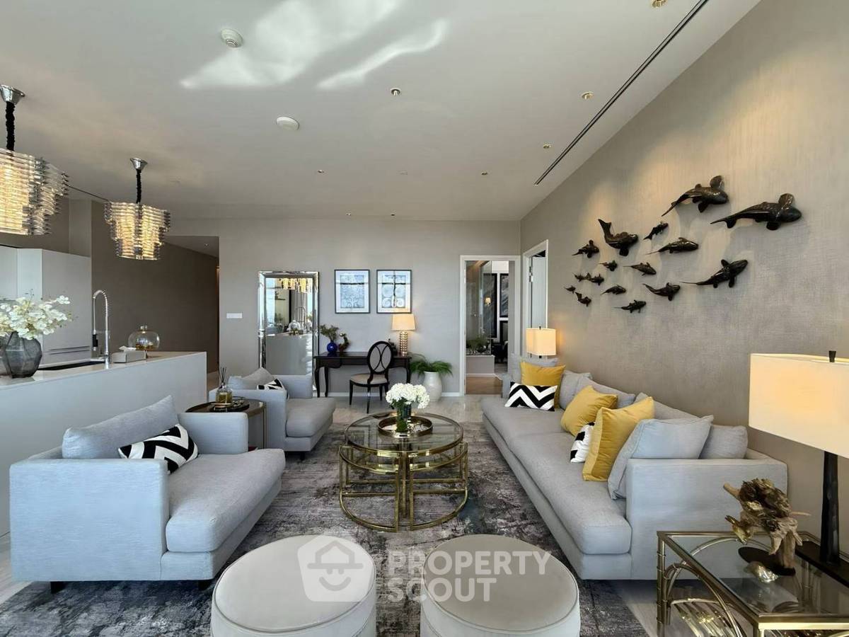 รูป คอนโดชั้น 39 ขนาด 2 ห้องนอน Four Seasons Private Residences Bangkok ใกล้ BTS สะพานตากสิน (ID 3254804) - รูปที่ 2/9