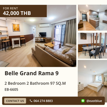 เช่าคอนโด Belle Grand Rama 9 🏙️ ใจกลางเมือง ใกล้ MRT พระราม 9