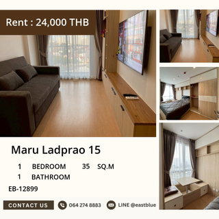 รูปภาพ 🏙️ Prime Ladprao 1-Bed Condo: Unbeatable Location Just 350m from Big C!

🔑 Modern 35 sqm Sanctuary at Maru Ladprao - Only 24k/Month, Packed with Amenities!