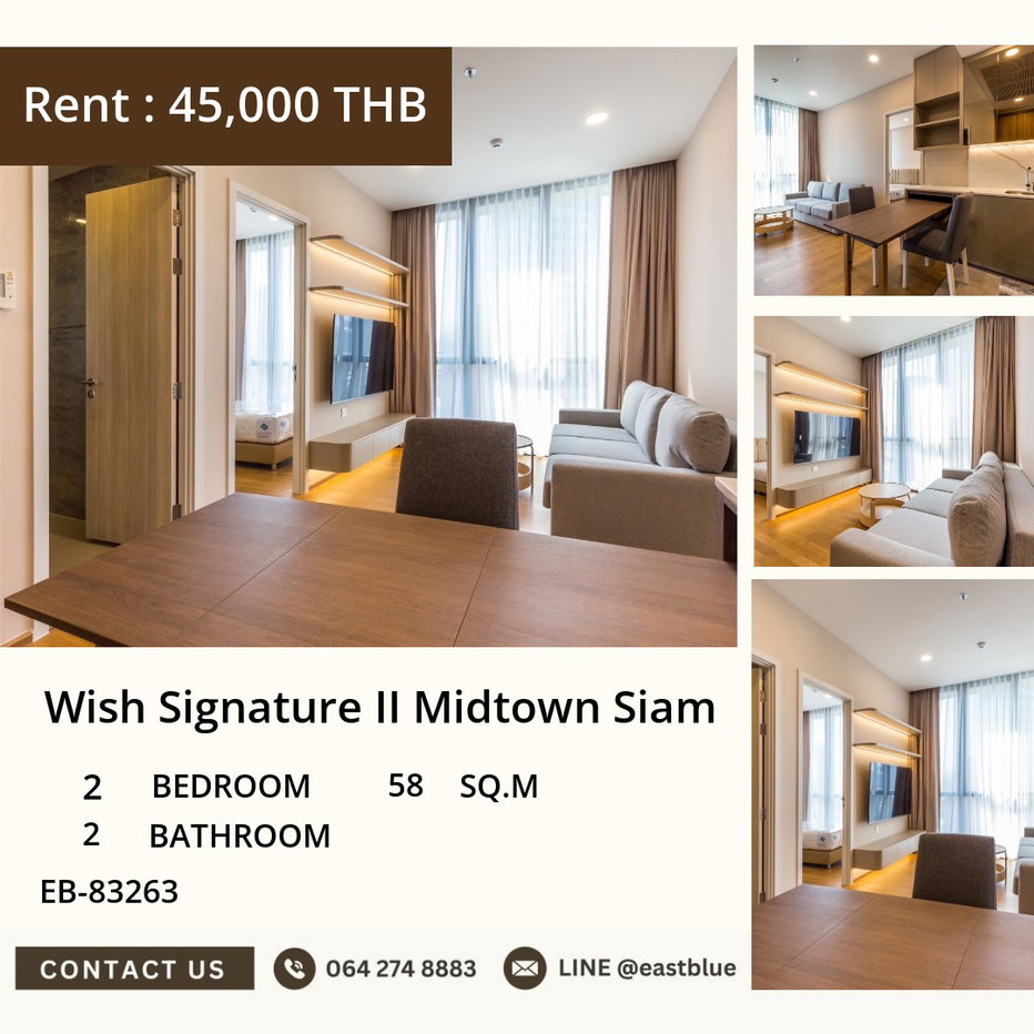 รูป 🌟 คอนโดหรู 2 นอน ใจกลางสยาม เพียง 45,000 บาท/เดือน!
เชื่อมต่อ BTS ราชเทวี สะดวกทุกการเดินทาง! - รูปที่ 1/9