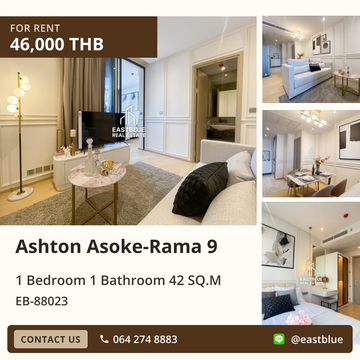 ให้เช่าคอนโด Ashton Asoke-Rama 9 💎 1 ห้องนอน ใกล้ MRT พระราม 9