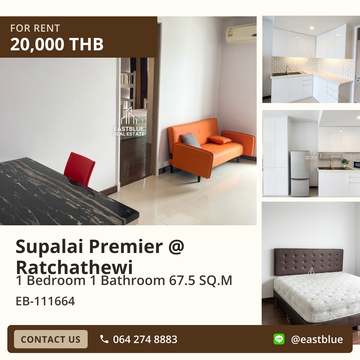 For Rent: Supalai Premier @ Ratchathewi 🏙️ Luxury Condo in Pathumwan!