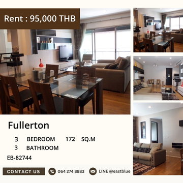 For Rent: Fullerton, 3-Bed 172 sqm Near BTS Thong Lo 🏙️
