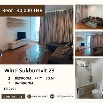 Wind Sukhumvit 23 Condo for Rent near BTS Asoke 🏙️ Prime Location