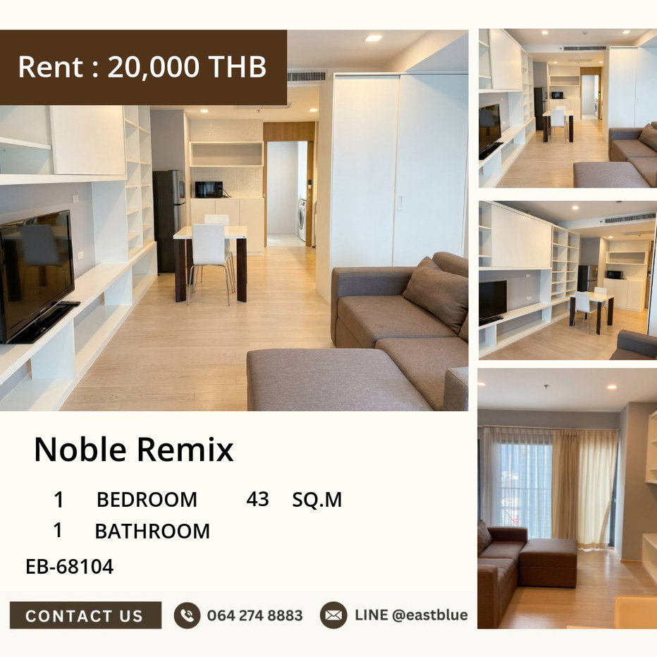 รูป 🏢 เปิดใหม่! Noble Remix ห้องสวยแท้ ใจกลางทองหล่อ

🔥 เพียง 20,000 บาท/เดือน ติดBTS ทองหล่อ จัดมาเลย! - รูปที่ 1/10