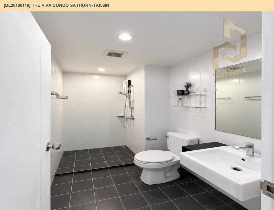 รูป DL26100116 ให้เช่าคอนโด เดอะ วีว่า คอนโด สาทร - ตากสิน (The Viva Condo Sathorn - taksin) ใกล้ BTS วงเวียนใหญ่ พร้อมเข้าอยู่ โทรด่วน 0614453194 LineID @952jdxxk - รูปที่ 6/7