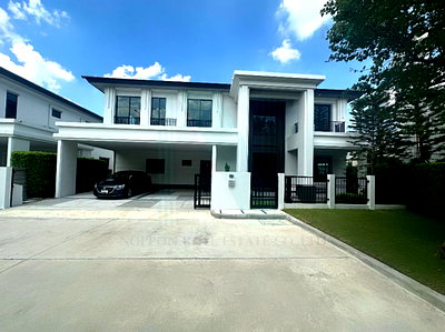 เช่าบ้านเดี่ยว สมุทรปราการ : ให้เช่าบ้านเดี่ยว 2 ชั้น เศรษฐสิริ บางนา - สุวรรณภูมิ 4 ห้องนอน 5 ห้องน้ำ