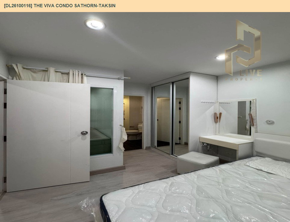 รูป DL26100116 ให้เช่าคอนโด เดอะ วีว่า คอนโด สาทร - ตากสิน (The Viva Condo Sathorn - taksin) ใกล้ BTS วงเวียนใหญ่ พร้อมเข้าอยู่ โทรด่วน 0614453194 LineID @952jdxxk - รูปที่ 2/7