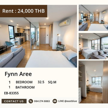 Stylish Condo Living in Ari! 🏙️
Fynn Aree - 1BR, 32.5 sqm, 24,000 THB/month