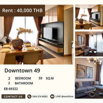 Ready to Move! Downtown 49 Condo 2 Bed 2 Bath Near BTS Phrom Phong 🔑✨