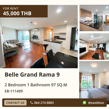 Condo for Rent Belle Grand Rama 9 💎✨ Near MRT Phra Ram 9