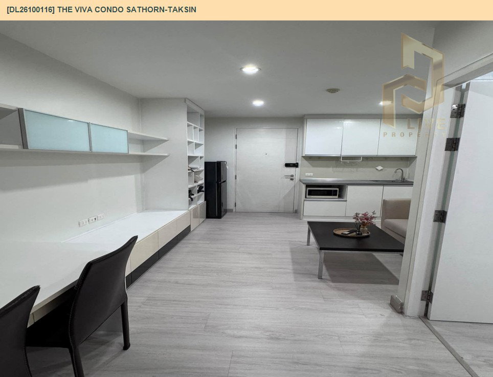 รูป DL26100116 ให้เช่าคอนโด เดอะ วีว่า คอนโด สาทร - ตากสิน (The Viva Condo Sathorn - taksin) ใกล้ BTS วงเวียนใหญ่ พร้อมเข้าอยู่ โทรด่วน 0614453194 LineID @952jdxxk - รูปที่ 5/7