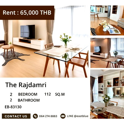 คอนโดให้เช่า : ให้เช่า The Rajdamri 2 ห้องนอน 112 ตร.ม. ติด BTS ราชดำริ ใจกลางเมือง 🌆